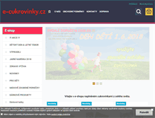 Tablet Screenshot of e-cukrovinky.cz
